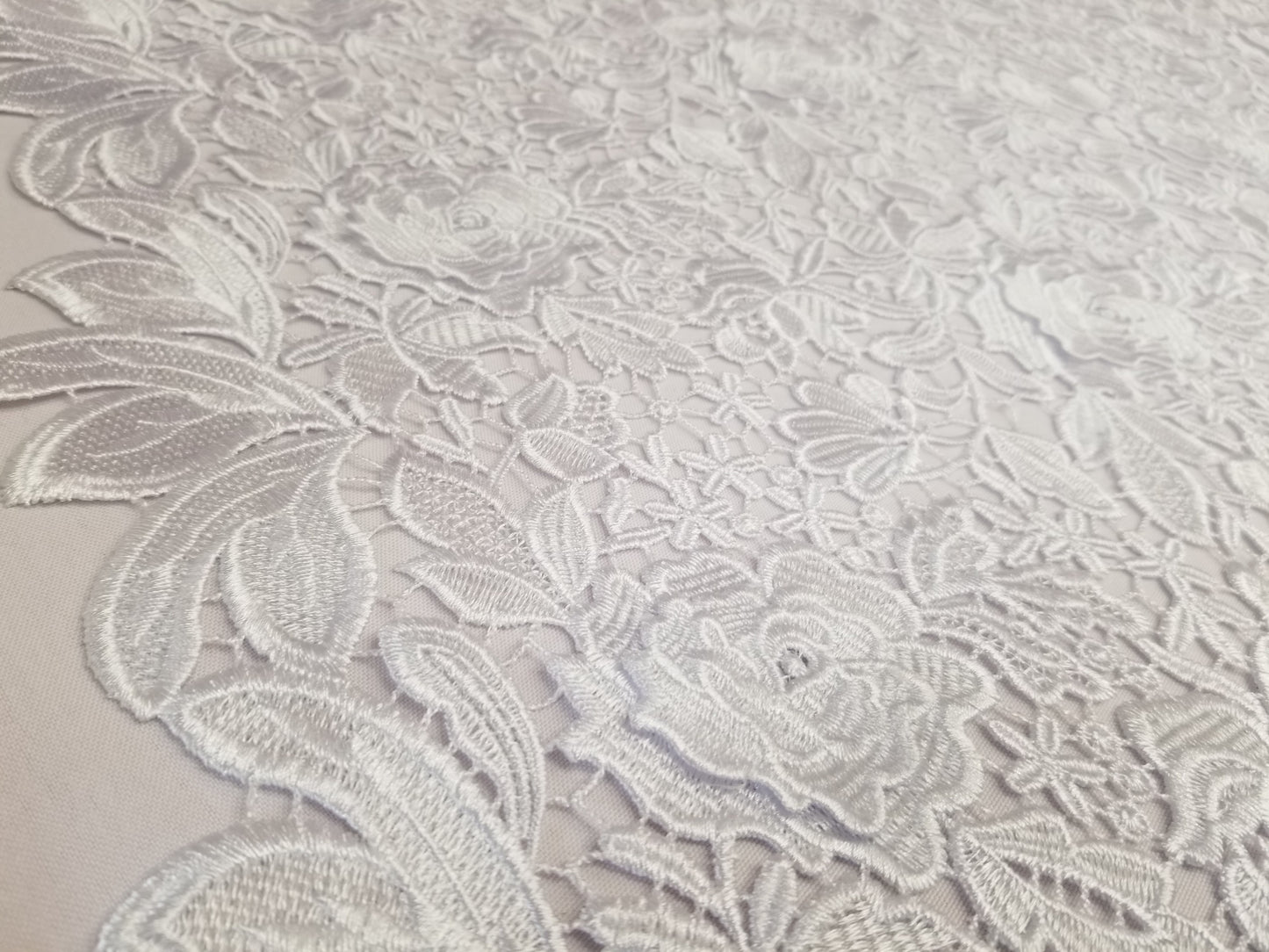 Pure White African Lace Fabric French Tulle Lace Sequined For Wedding Party Dress Fabric