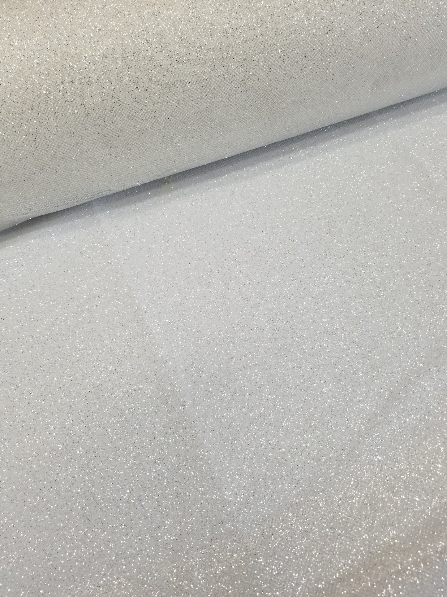 Ivory/Off White Glitter Tulle Fabric by the Yard, Wholesale Sparkle Mesh, Shimmer Fabric for Wedding Gown, Decor, Backdrop etc.