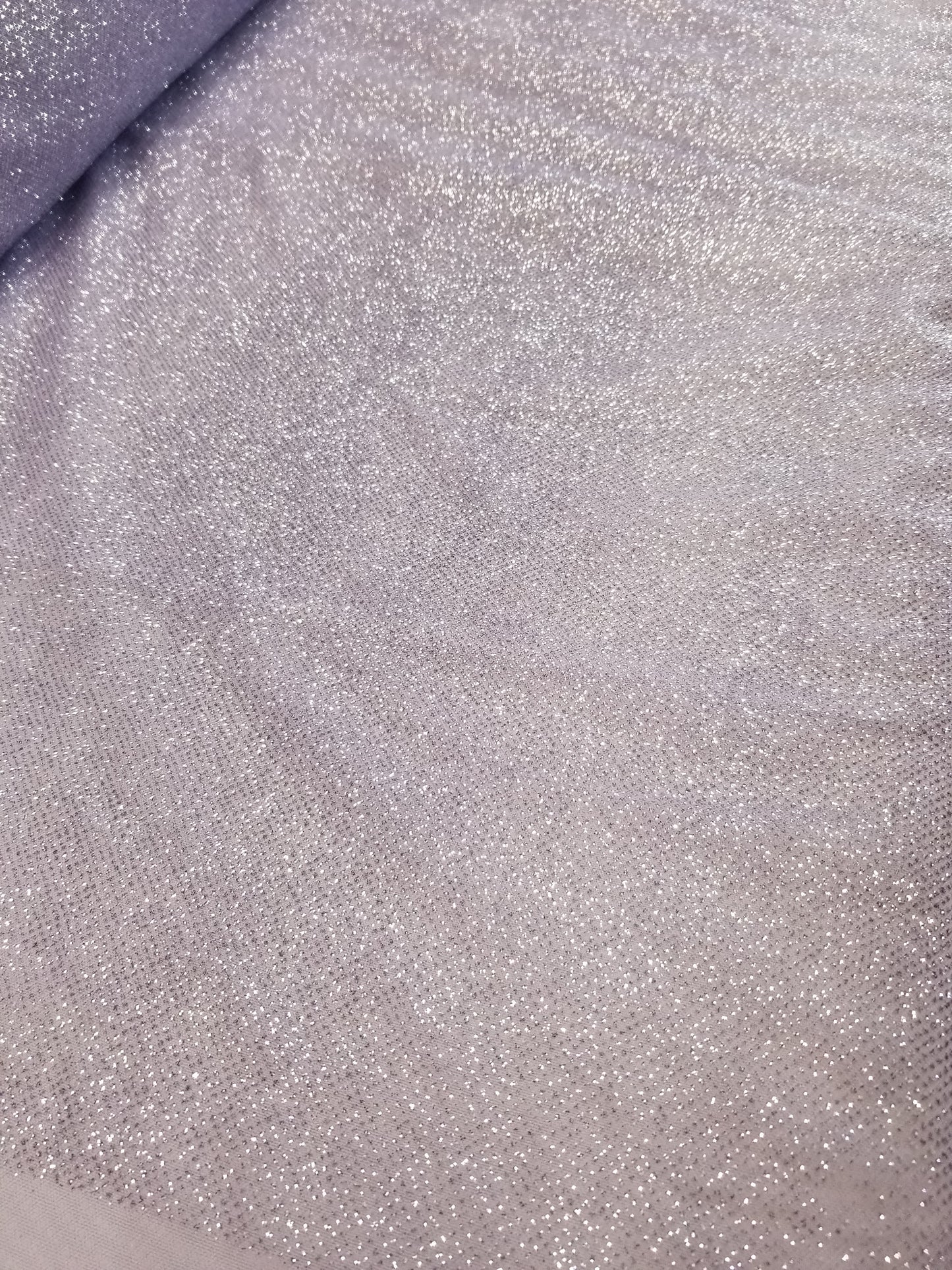 Glitter Lavender Deluxe Nylon Spandex Lurex Fabric