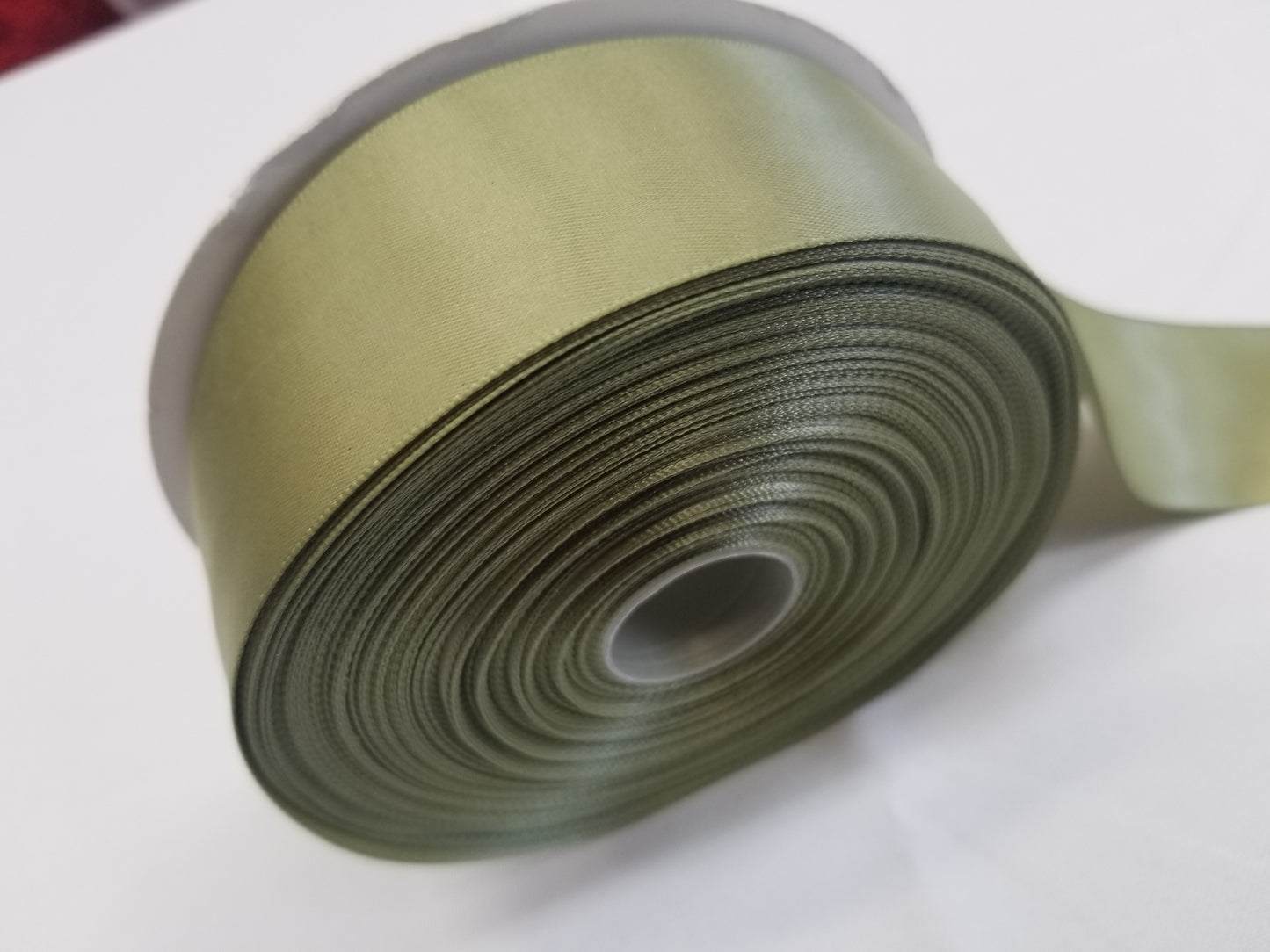 Sage Double Faced Satin Ribbon, 1-1/2-inch, 50 yard per roll