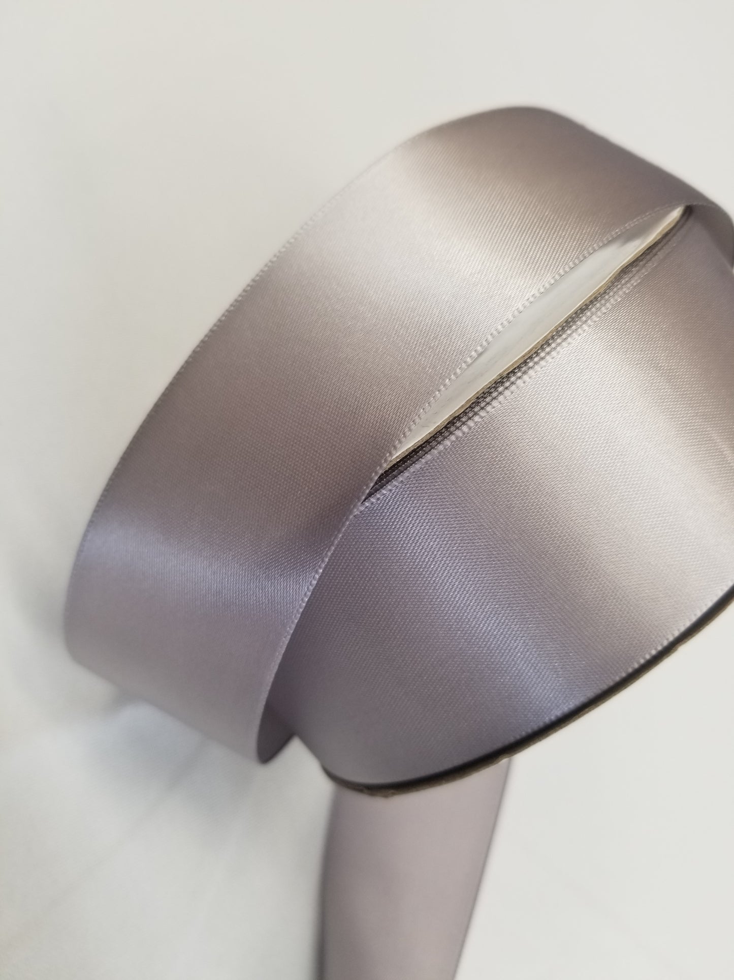 Silver Double Faced Satin Ribbon, 1-1/2-inch, 50 yard per roll