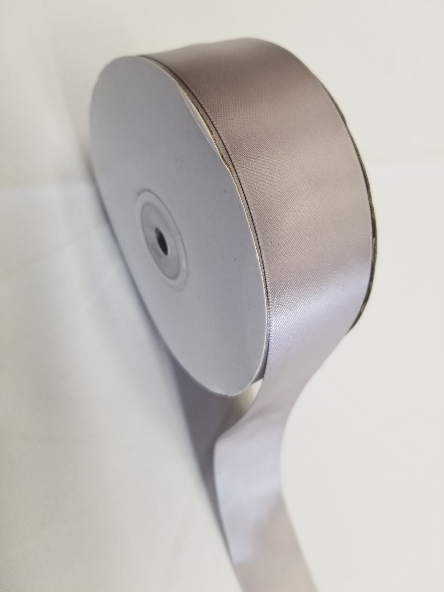 Silver Double Faced Satin Ribbon, 1-1/2-inch, 50 yard per roll