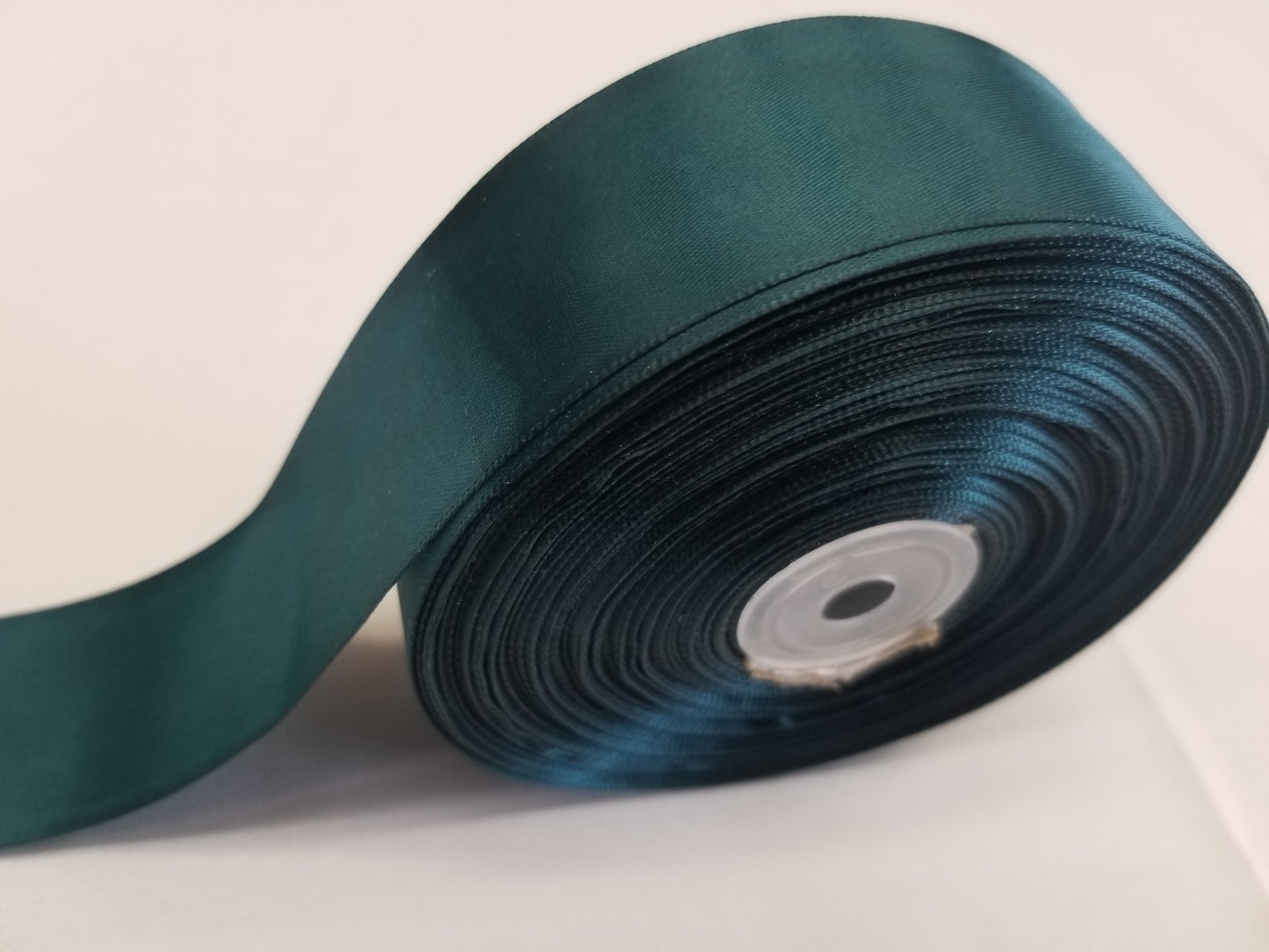 Teal Double Faced Satin Ribbon, 1-1/2-inch, 50 yard per roll