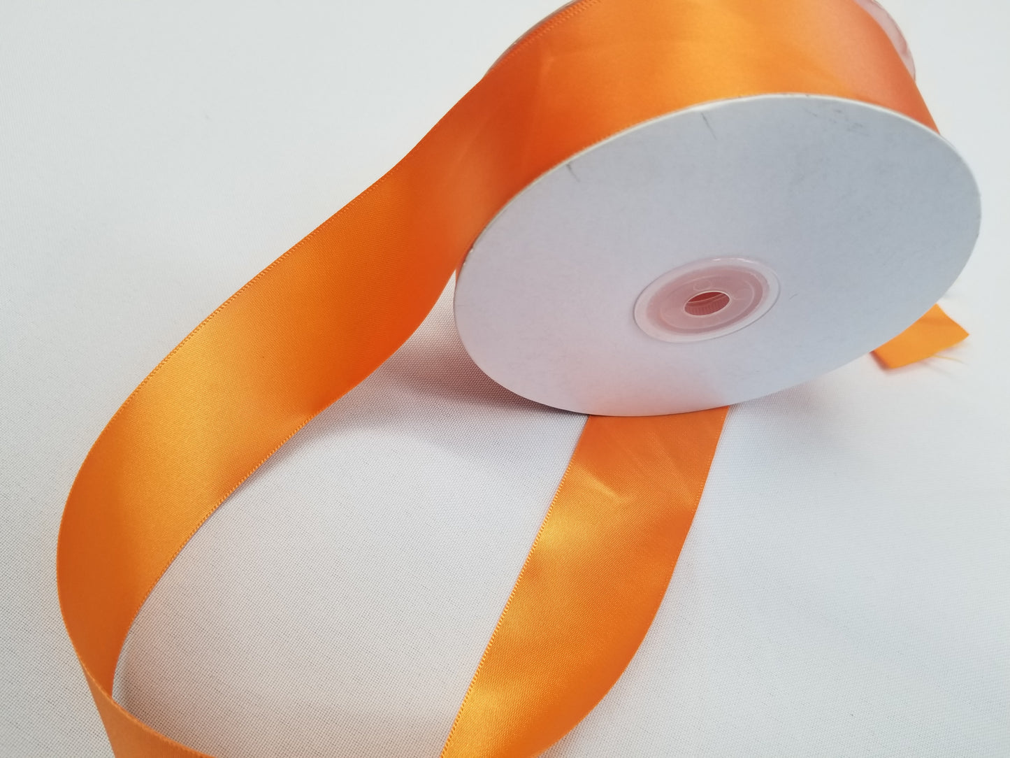 Orange Double Faced Satin Ribbon, 1-1/2-inch, 50 yard per roll