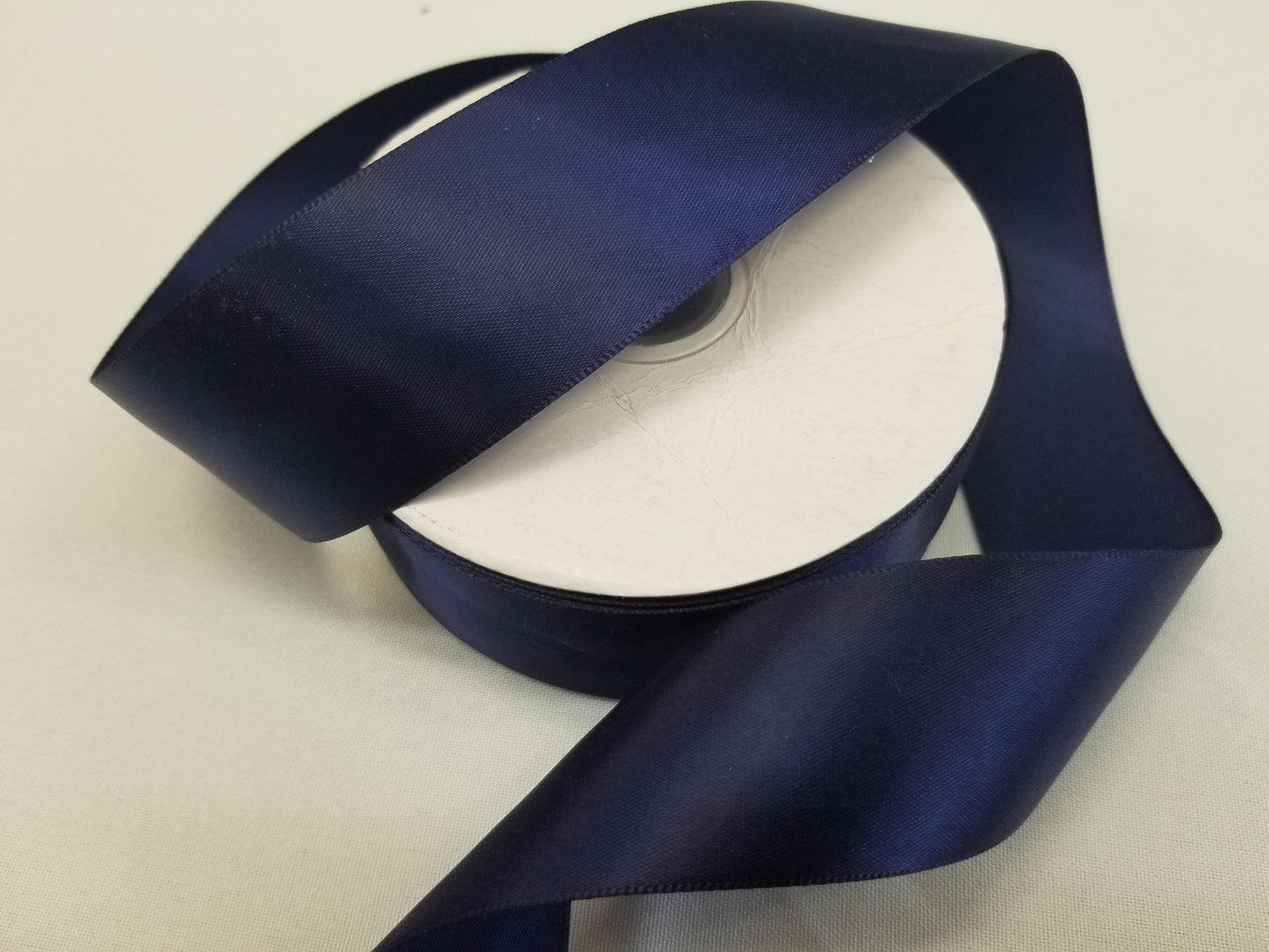 Navy Blue Double Faced Satin Ribbon, 1-1/2-inch, 50 yard per roll