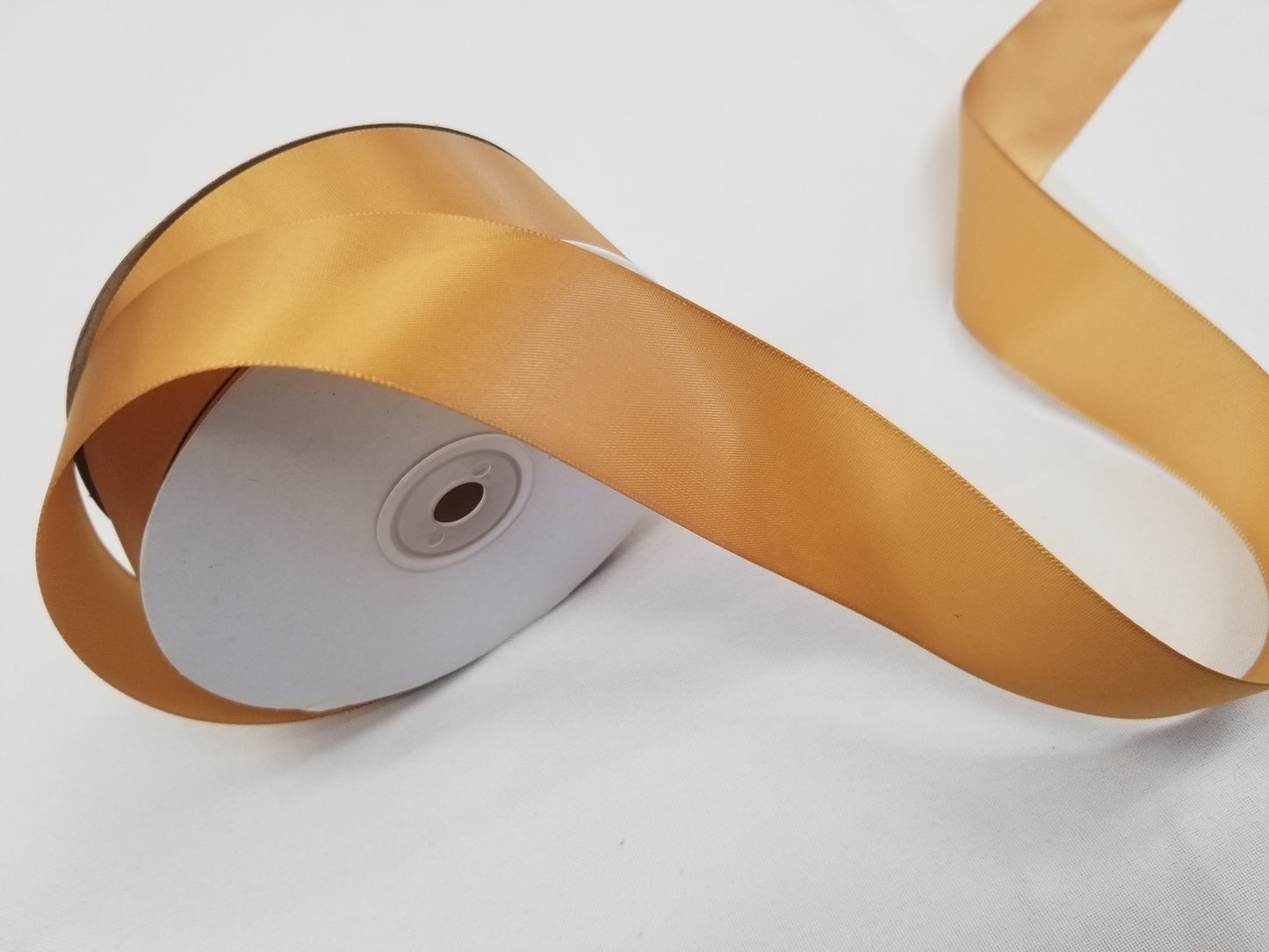 Gold Double Faced Satin Ribbon, 1-1/2-inch, 50 yard per roll