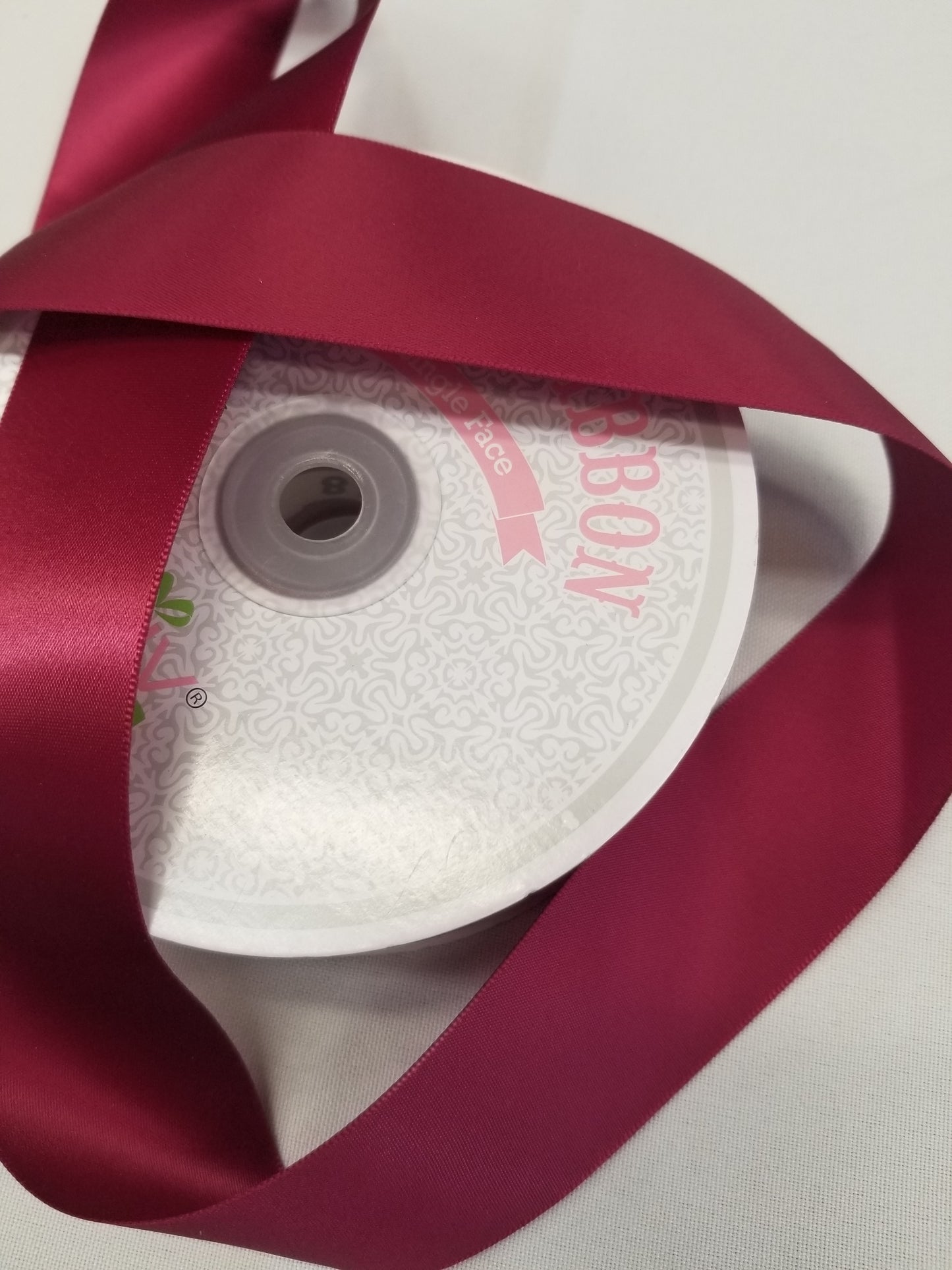 Magenta Double Faced Satin Ribbon, 1-1/2-inch, 50 yard per roll
