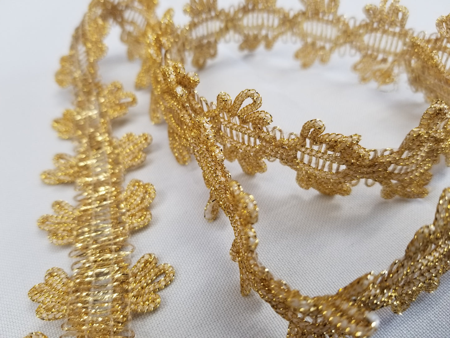 Gold ribbon braid 10mm | 20mm, gold metallic thread braid, gold embroidery trim, Moroccan Sfifa, lace, ethnic vintage haberdashery 15 yards