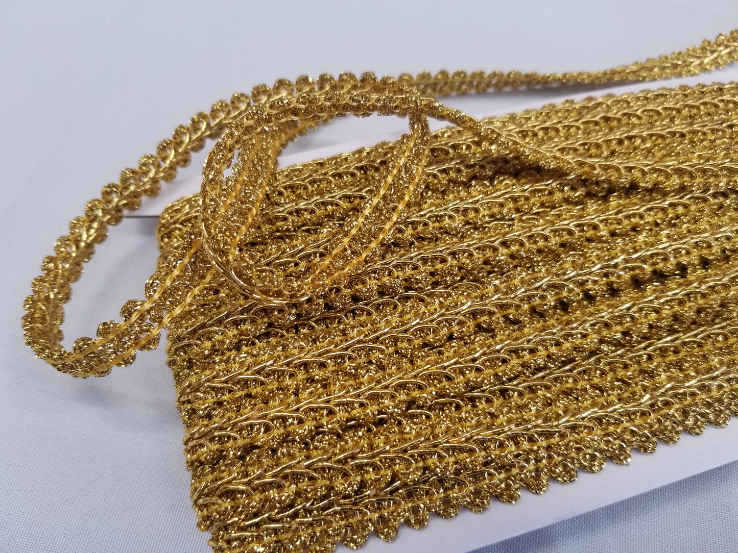 Gold ribbon braid 10mm | 20mm, gold metallic thread braid, gold embroidery trim, Moroccan Sfifa, lace, ethnic vintage haberdashery 15 yards