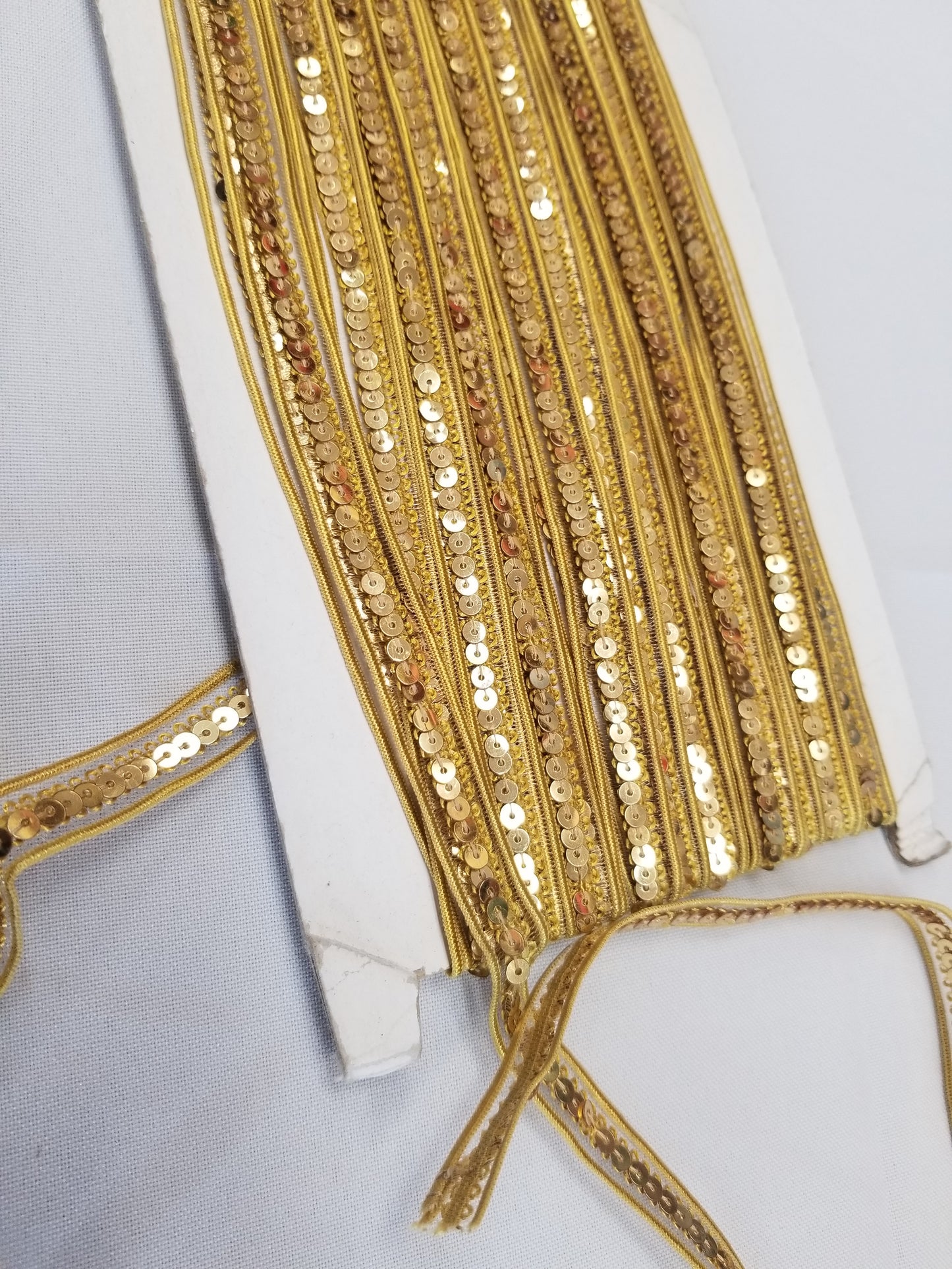 Gold ribbon braid 10mm | 20mm, gold metallic thread braid, gold embroidery trim, Moroccan Sfifa, lace, ethnic vintage haberdashery 15 yards