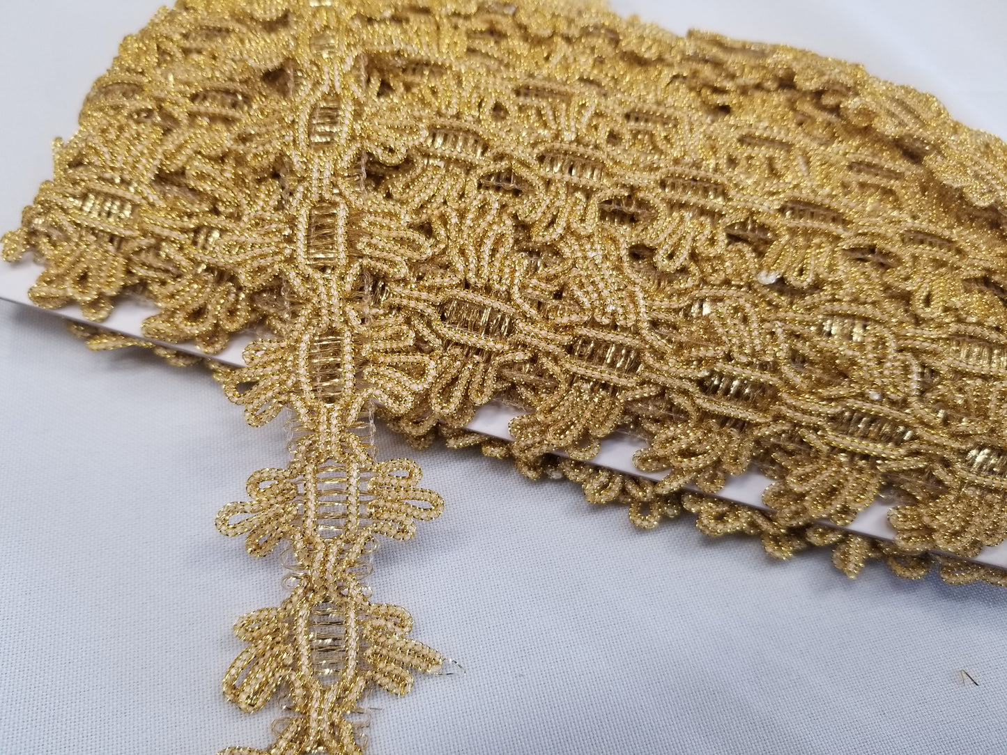 Gold ribbon braid 10mm | 20mm, gold metallic thread braid, gold embroidery trim, Moroccan Sfifa, lace, ethnic vintage haberdashery 15 yards