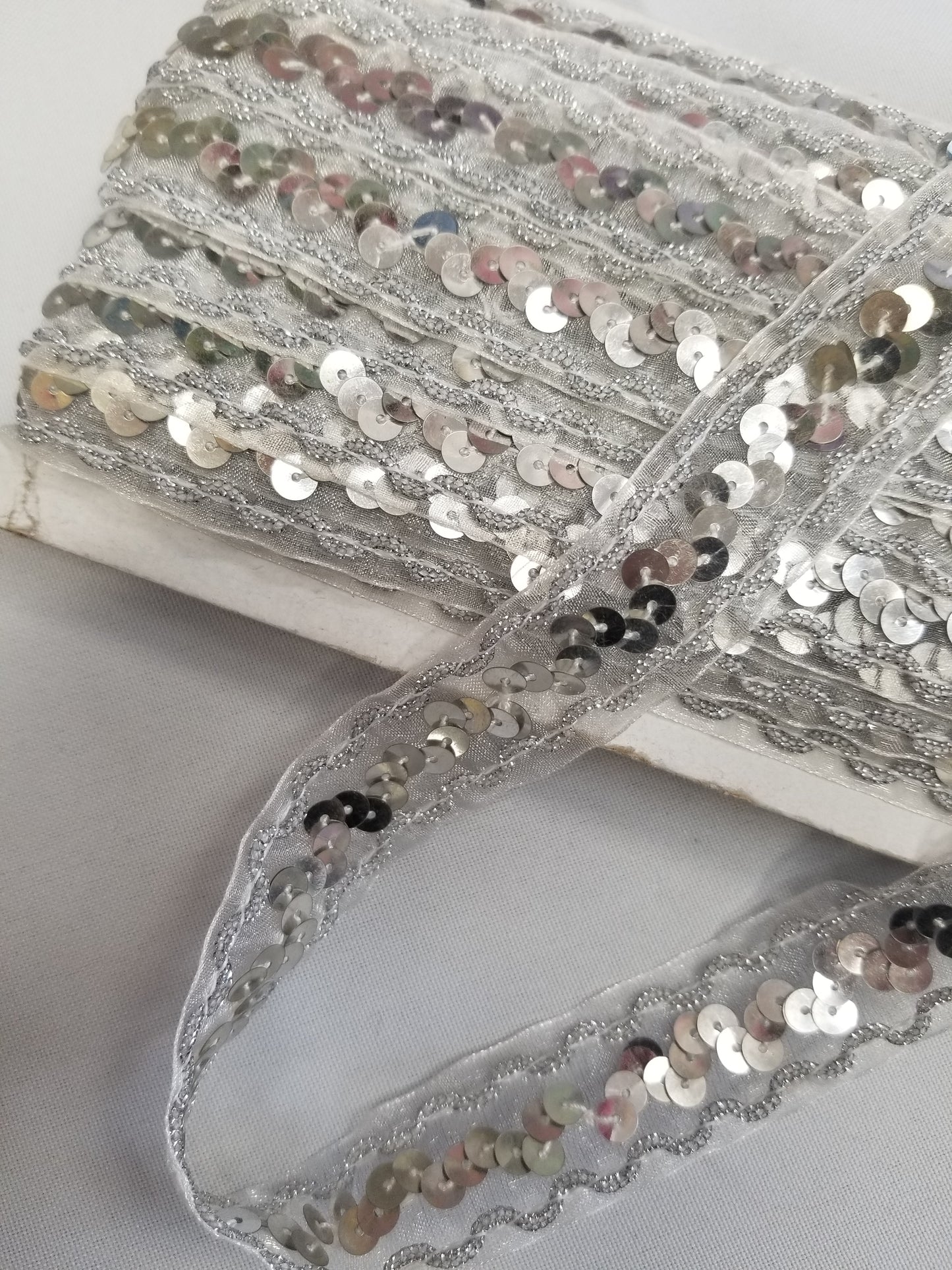 Silver ribbon braid 10mm | 20mm, gold metallic thread braid, gold embroidery trim, Moroccan Sfifa, lace, ethnic vintage haberdashery 15 yards