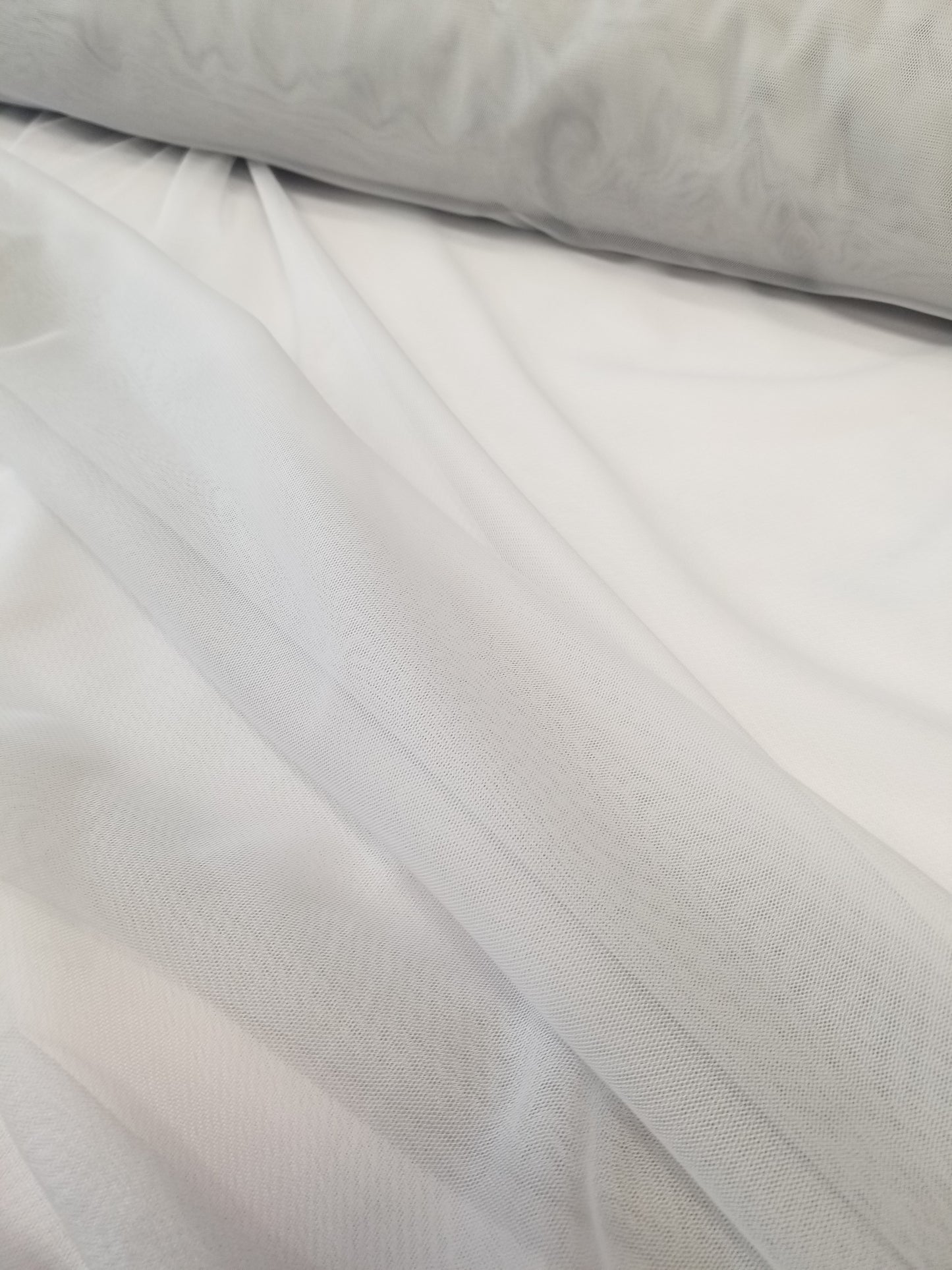 Silver Gray Power Mesh, 4-way Stretch, Nylon/Spandex 60" Wide, Sells by the Yard, Colors available.