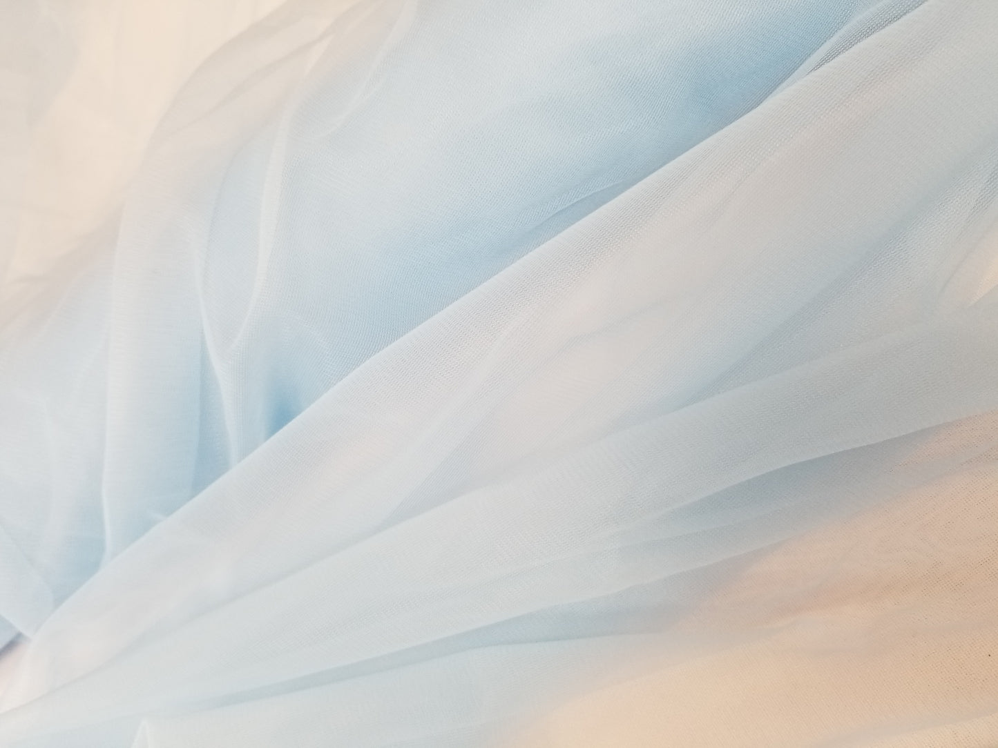 Sky Blue Power Mesh, 4-way Stretch, Nylon/Spandex 60" Wide, Sells by the Yard, Colors available.