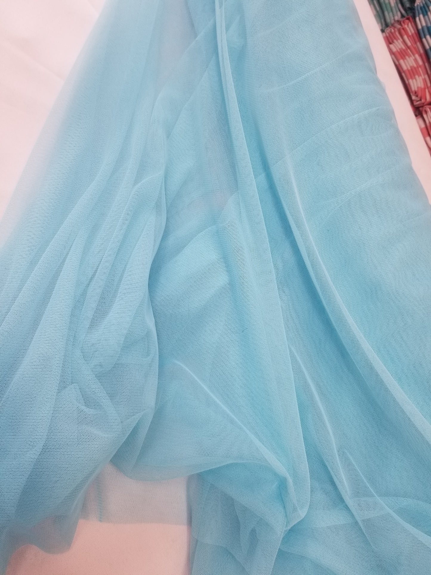 Turquoise Power Mesh, 4-way Stretch, Nylon/Spandex 60" Wide, Sells by the Yard, Colors available.