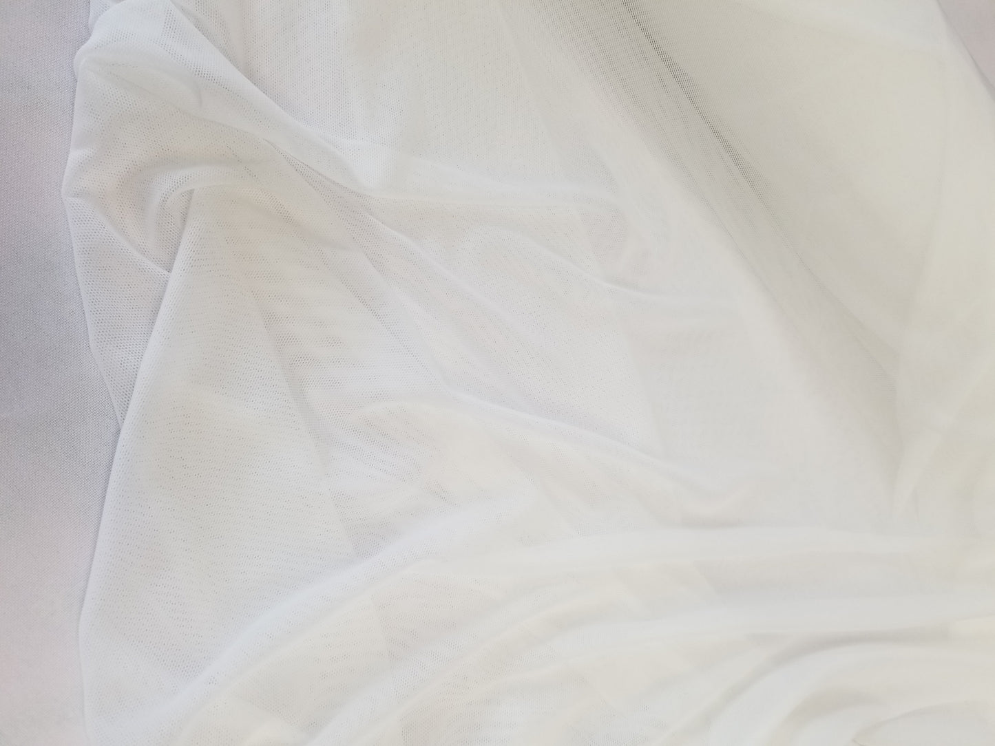 White Power Mesh, 4-way Stretch, Nylon/Spandex 60" Wide, Sells by the Yard, Colors available.