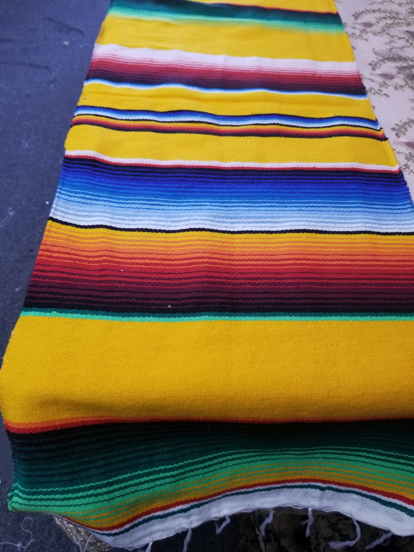 New Authentic Serape 14" Wide by 84" Long - Cinco de Mayo Mexican Serape Cotton Table Runner