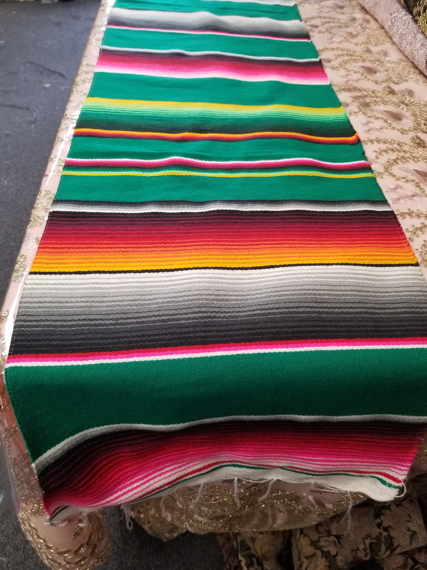 New Authentic Serape 14" Wide by 84" Long - Cinco de Mayo Mexican Serape Cotton Table Runner