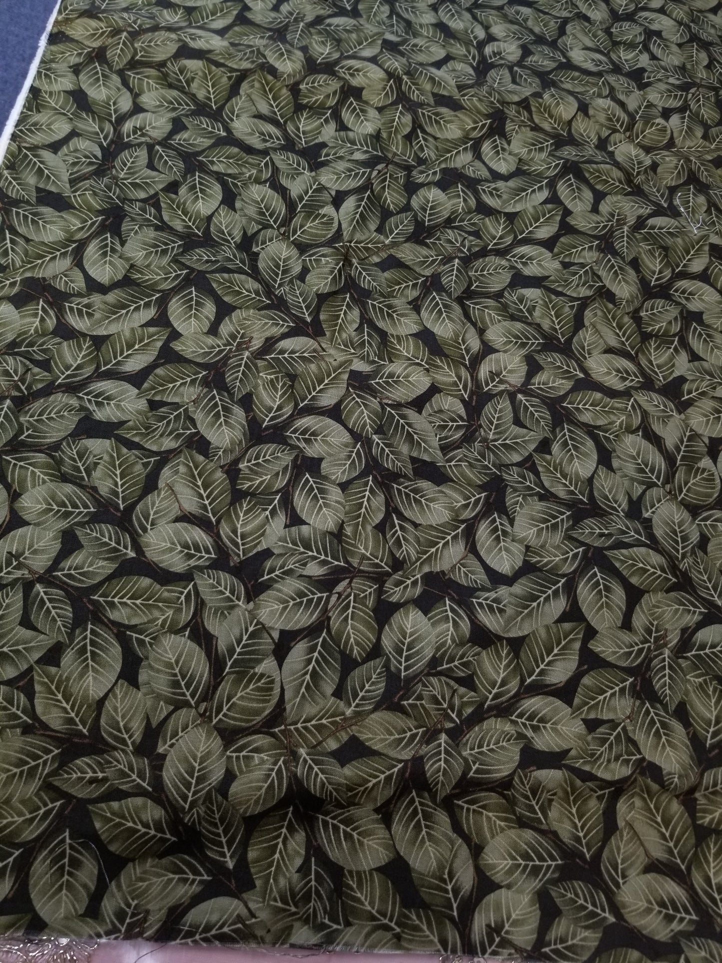Leaf Nature 100% Cotton , Eco-print, Printed Cotton Fabric, Width 45"
