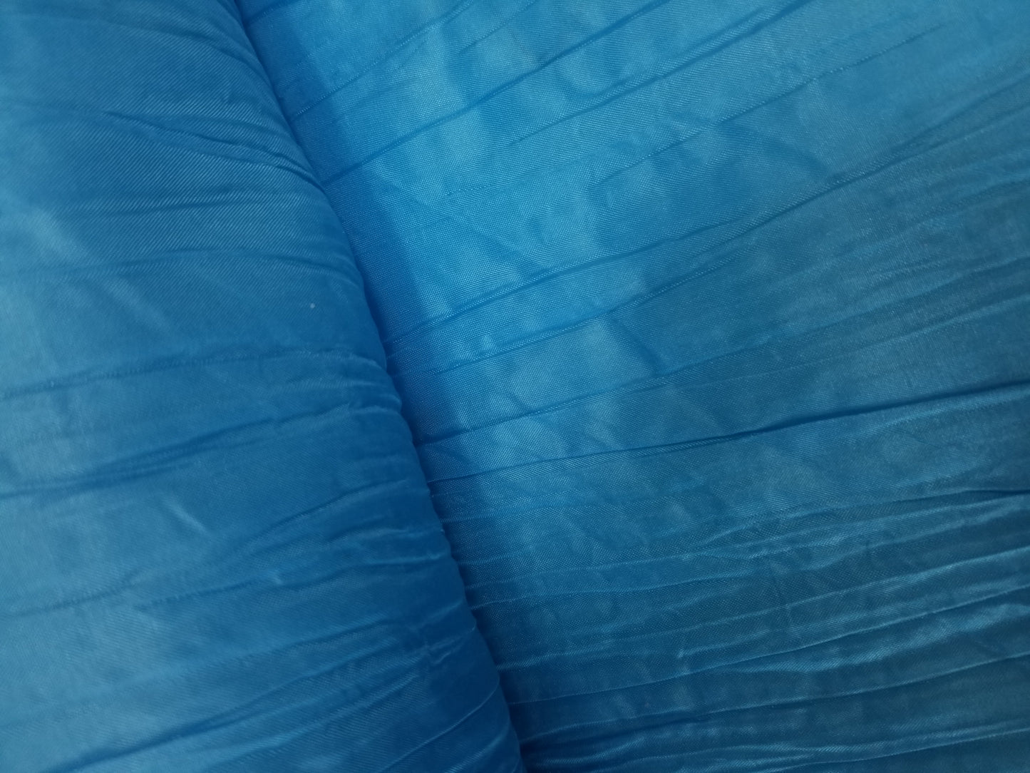 Crushed Taffeta Fabric - Turquoise - 54" Width Sold by The Yard Creased Clothing Decorations Crafts