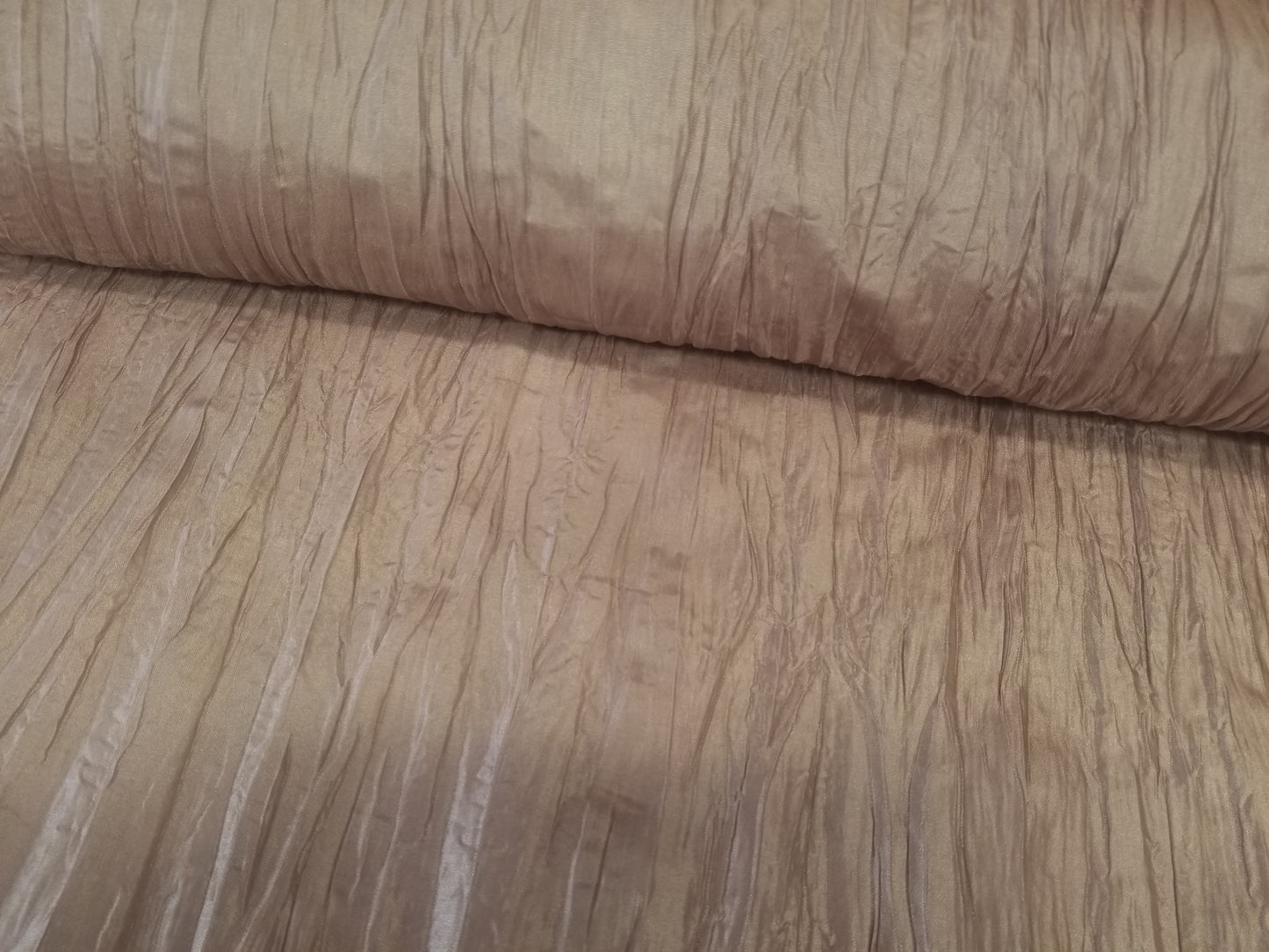 Crushed Taffeta Fabric - Dusty Rose - 54" Width Sold by The Yard Creased Clothing Decorations Crafts