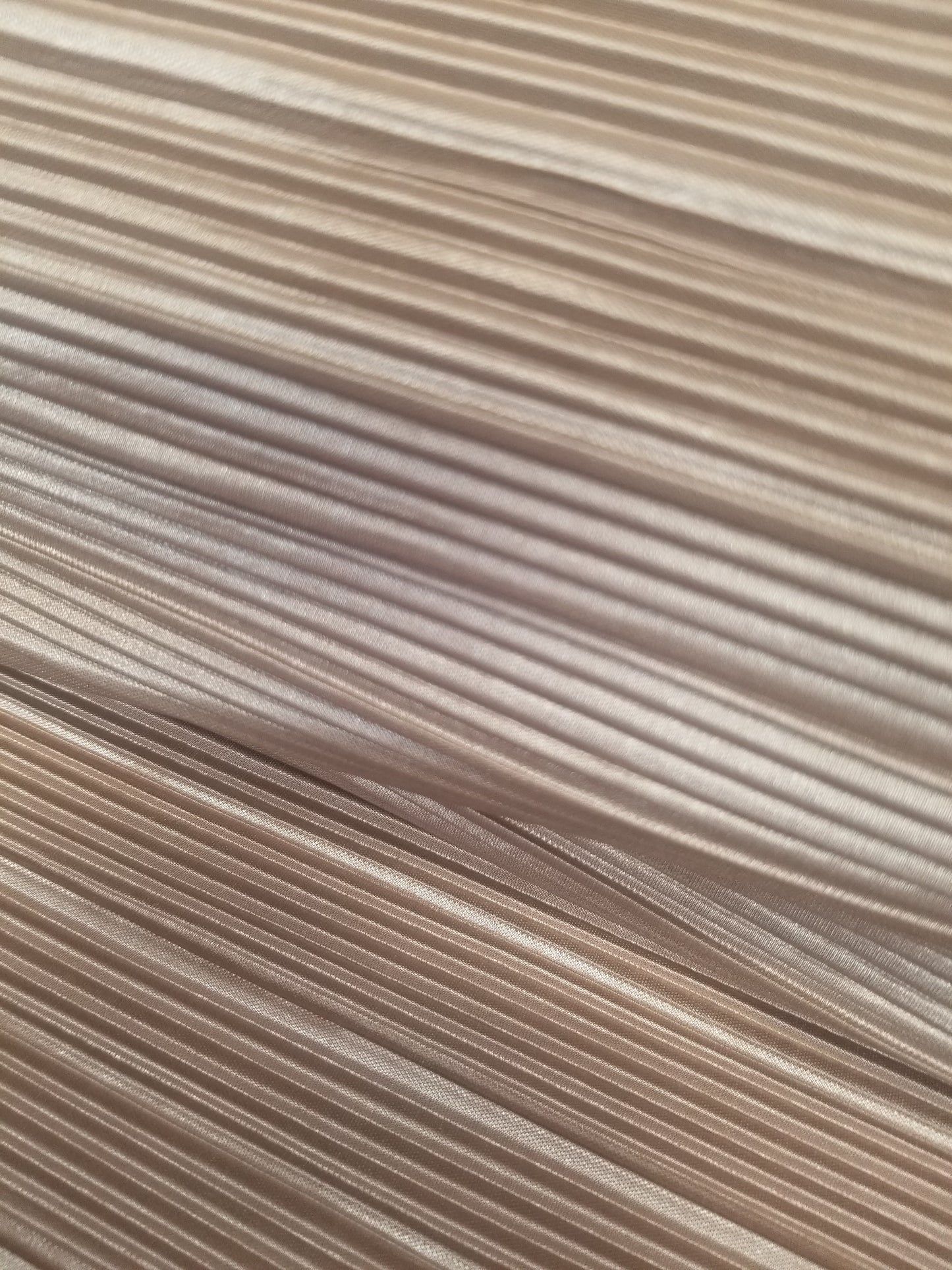 New Pure Blush Satin Pleated fabric sold by yard (60 ”width) Small Pleated Satin Fabric