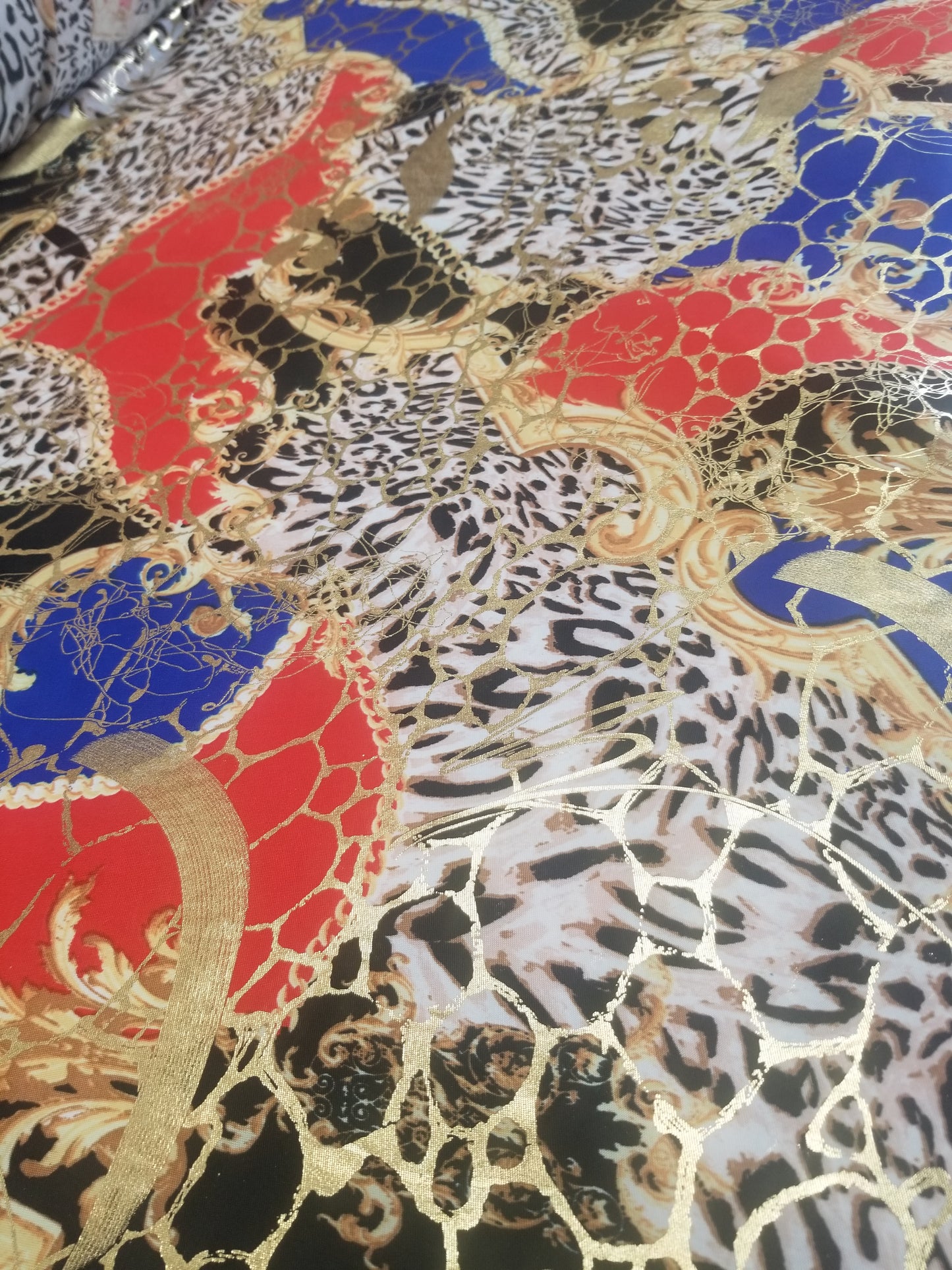 Multicolor 4 way Spandex Nylon Lycra