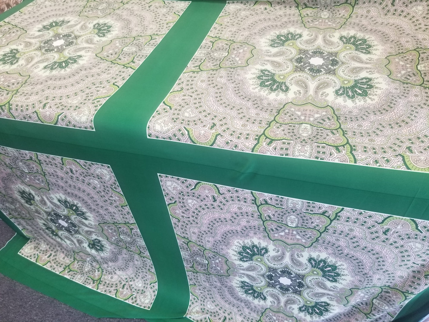 Green 4 way Spandex Nylon Lycra