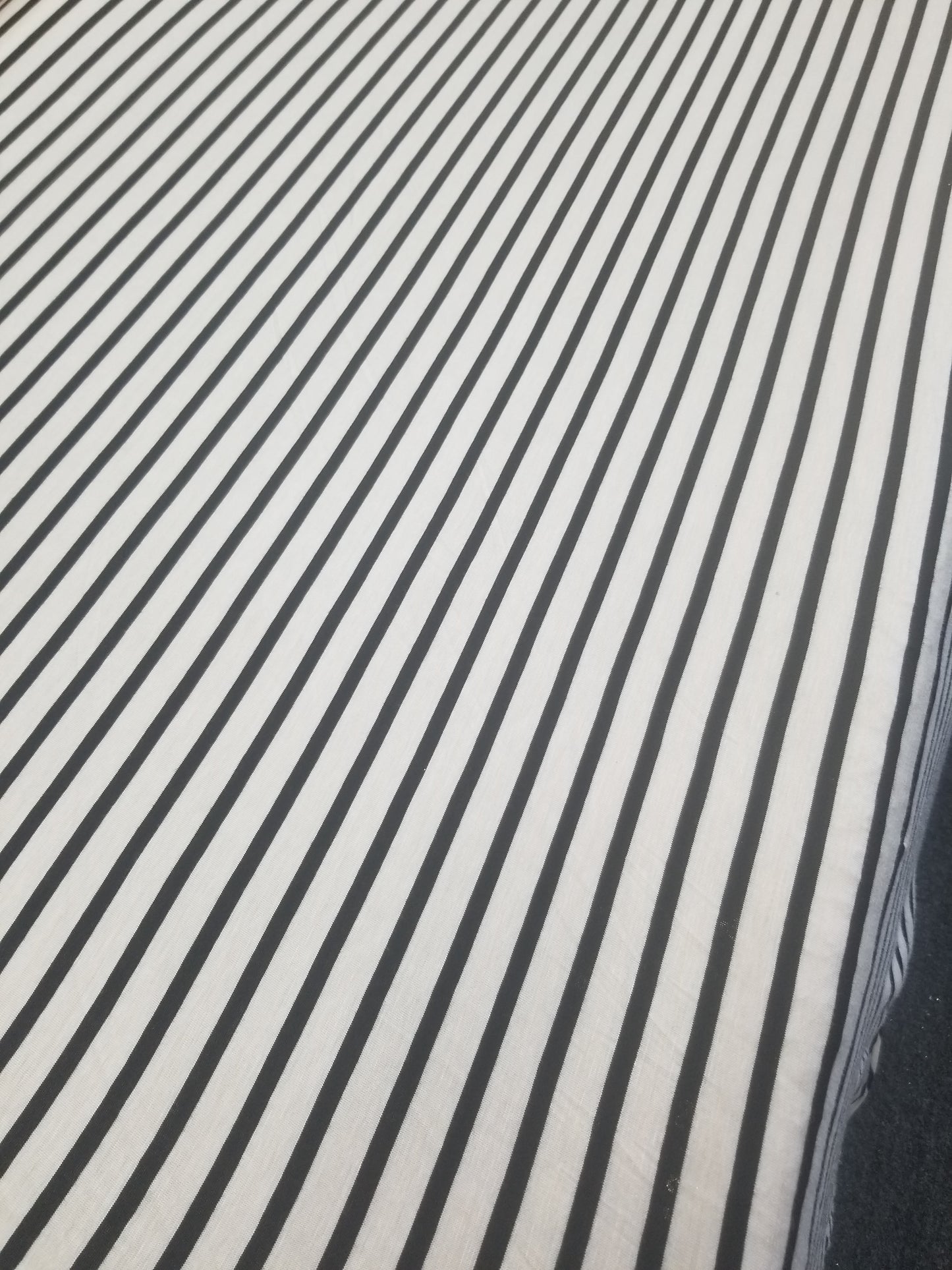 Stripe Ivory Prints DTY Brushed Knit Fabric, Fabric by the Yards, Soft Jersey Fabric, Stretch Jersey knit
