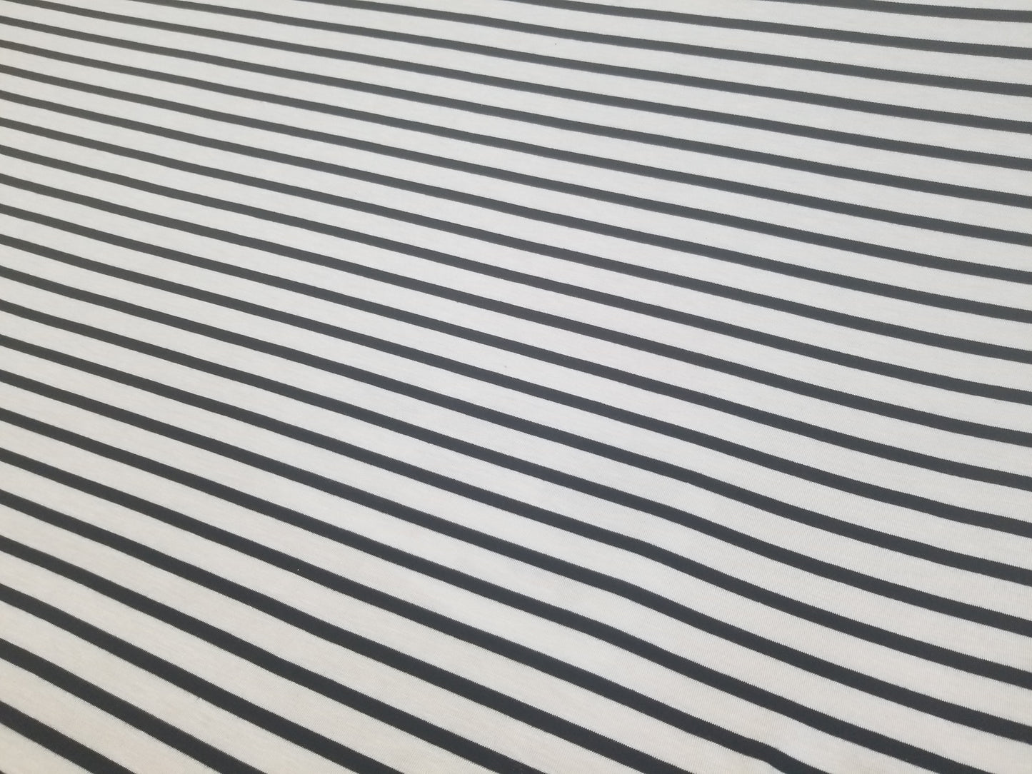 Stripe Ivory Prints DTY Brushed Knit Fabric, Fabric by the Yards, Soft Jersey Fabric, Stretch Jersey knit