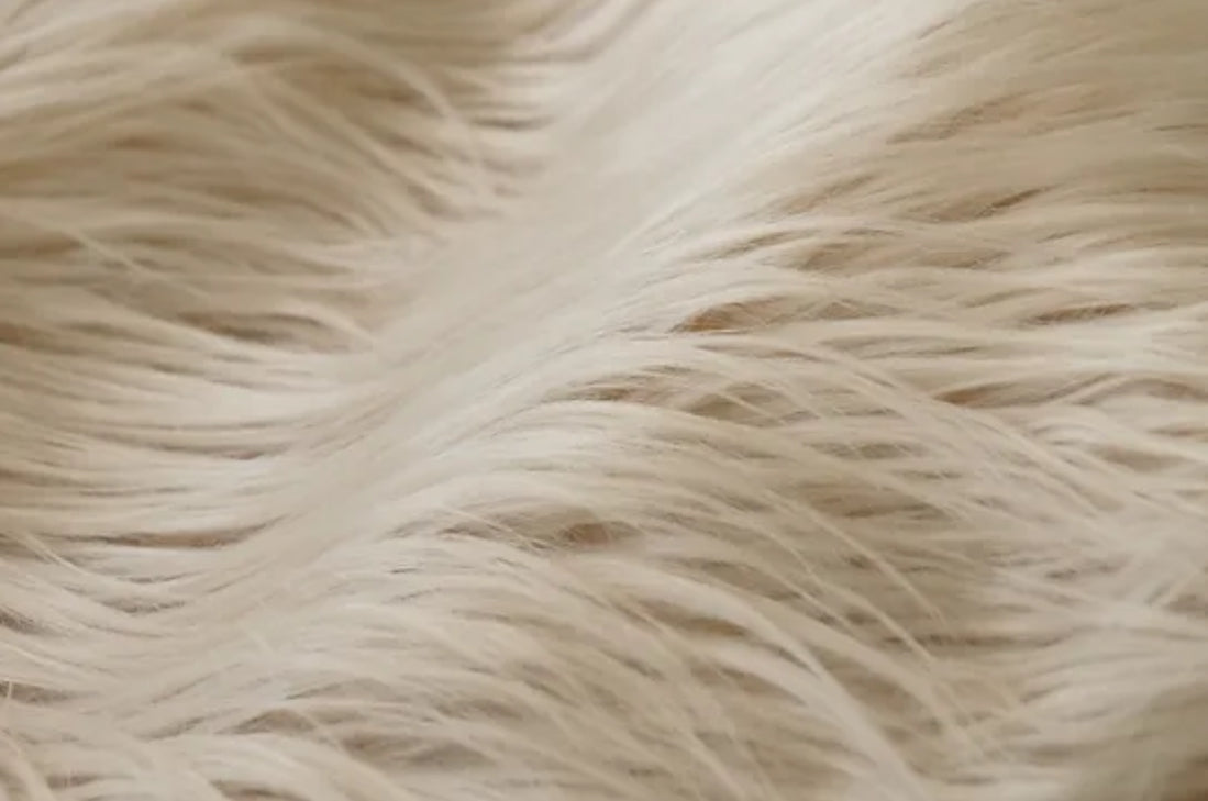 Faux Fur - Cream” Sold By Yard