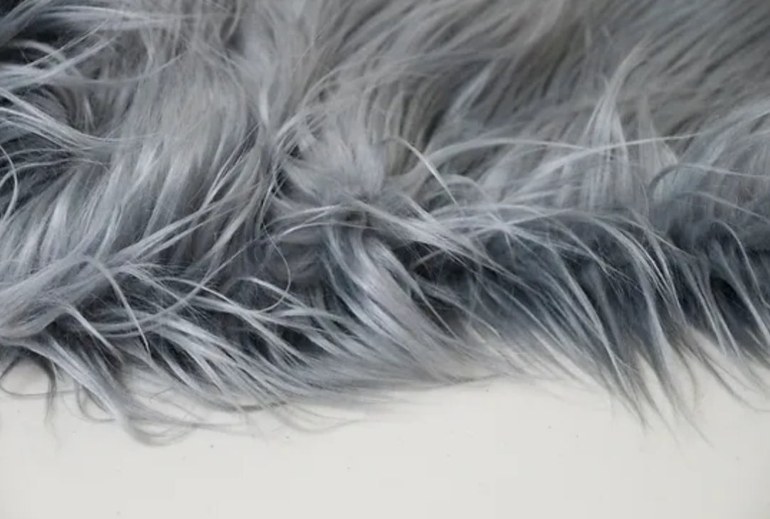 Faux Fur - Grey Sold By Yard