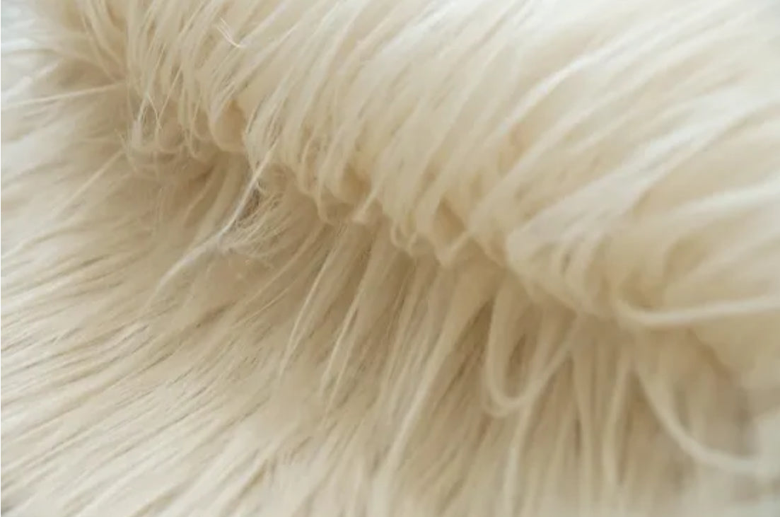 Faux Fur - Cream” Sold By Yard