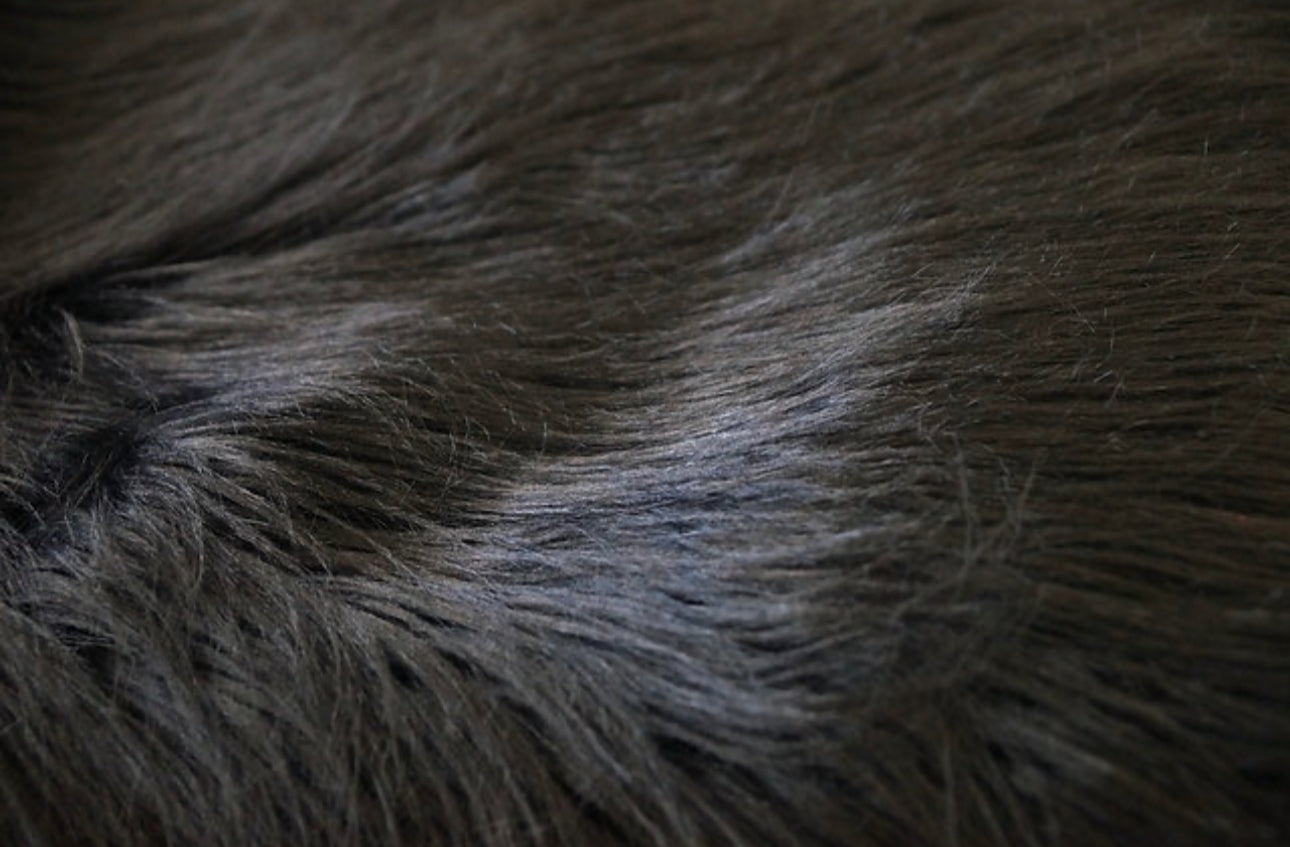 Faux Fur - Black” Sold By Yard