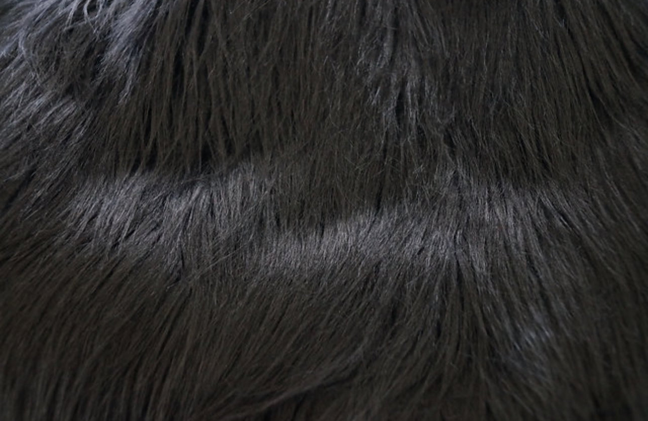 Faux Fur - Black” Sold By Yard