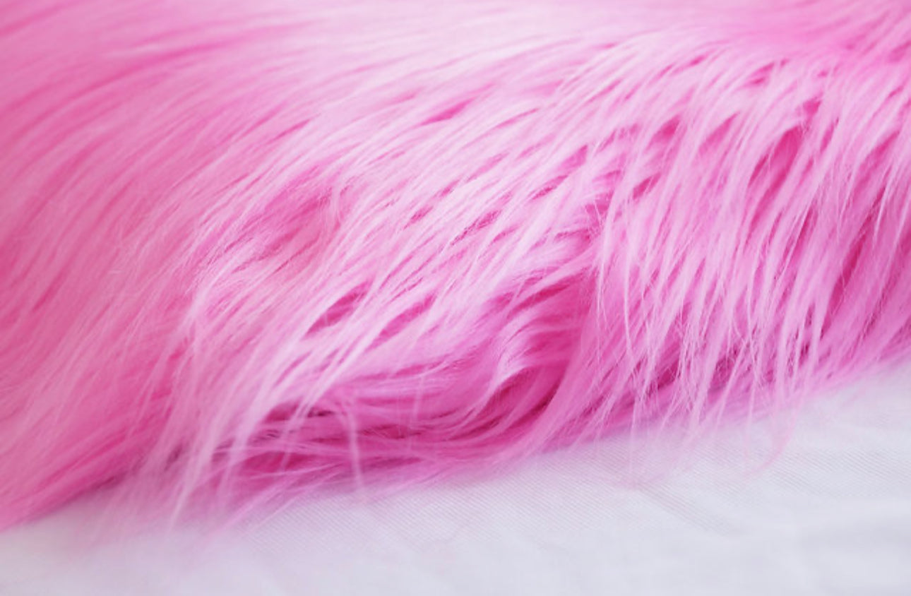 Faux Fur - Hot Pink” Sold By The Yard