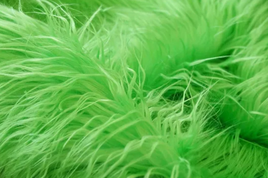 Faux Fur - Green” Sold By The Yard