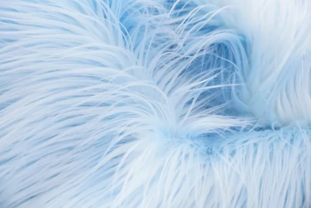Faux Fur - Blue” Sold By Yard