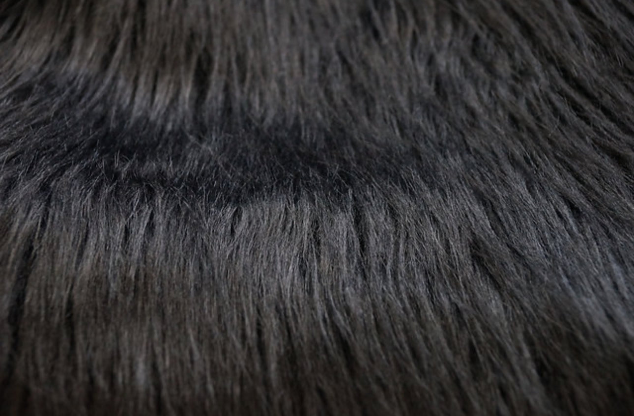 Faux Fur - Black” Sold By Yard
