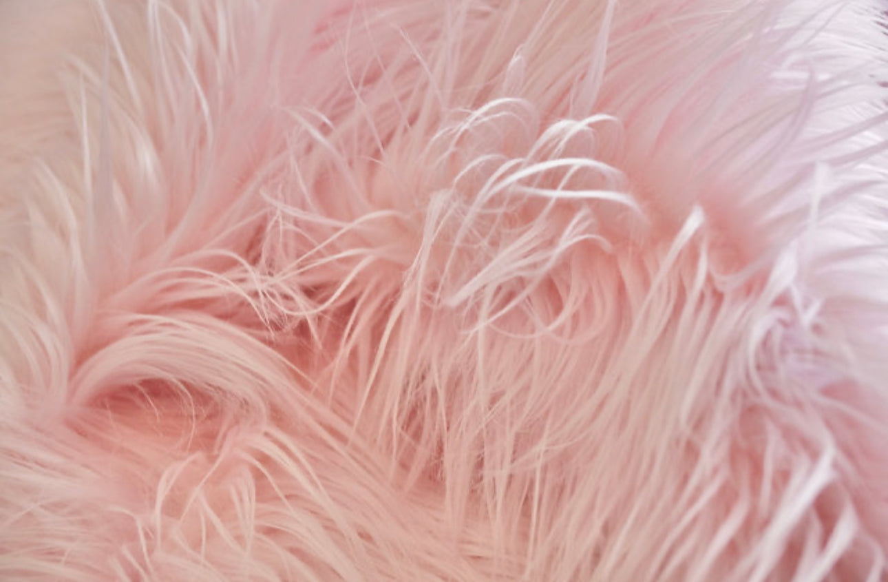 Faux Fur - Pink” Sold By Yard