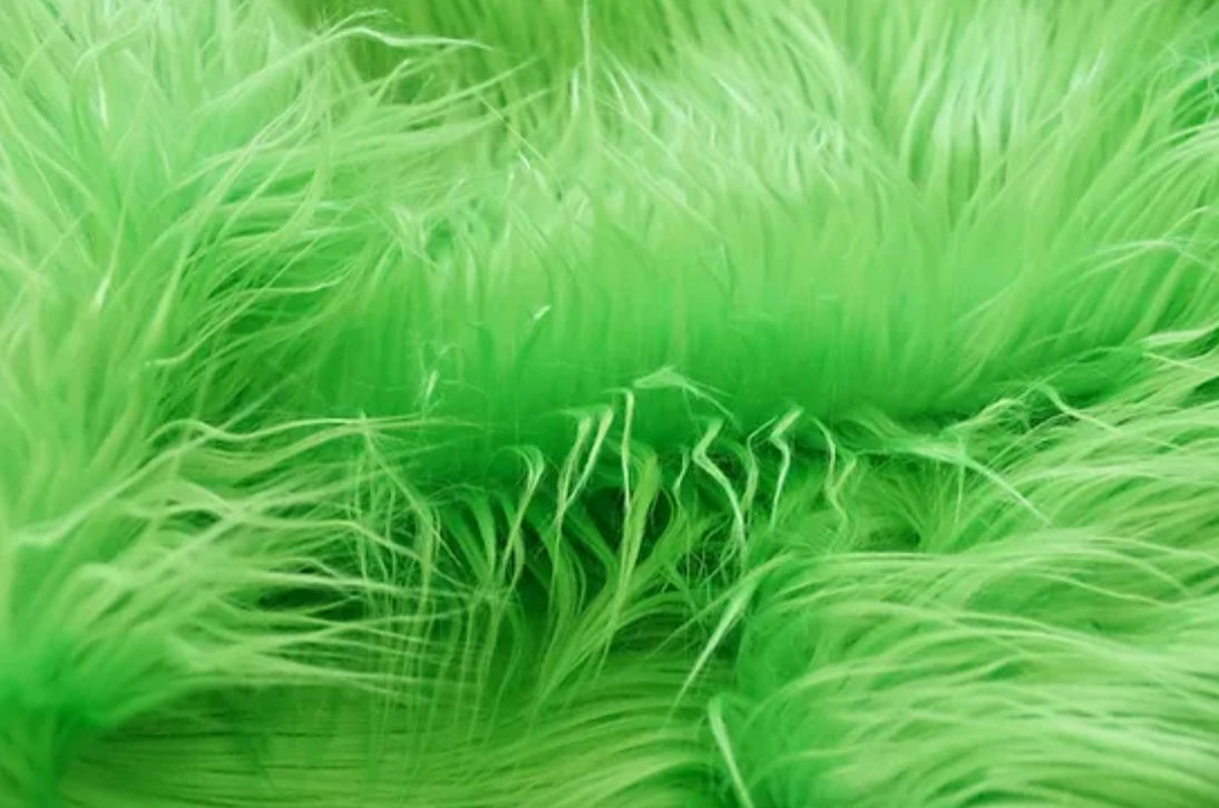 Faux Fur - Green” Sold By The Yard