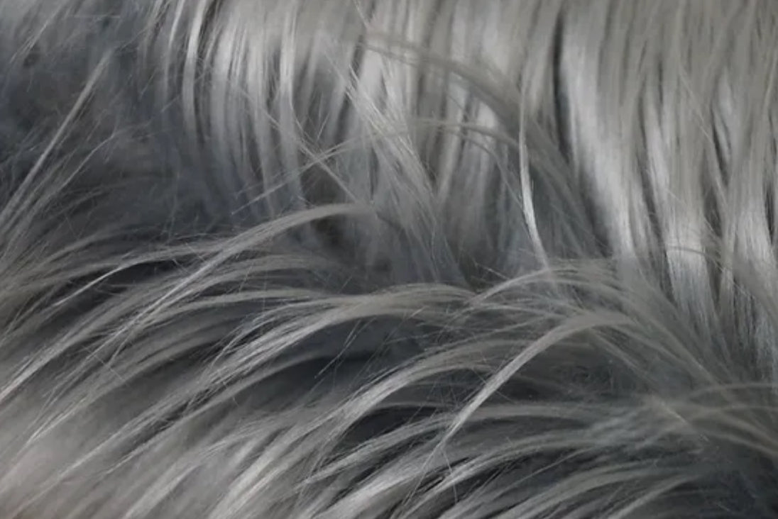 Faux Fur - Grey Sold By Yard