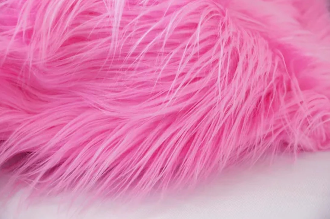 Faux Fur - Hot Pink” Sold By The Yard