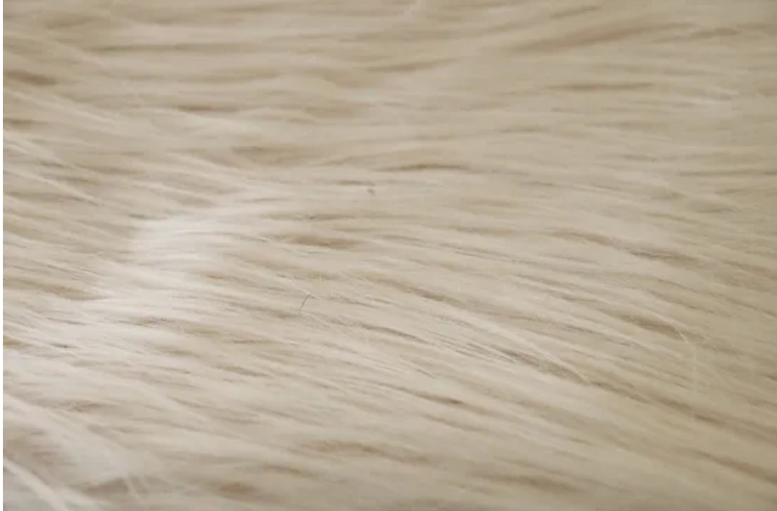 Faux Fur - Cream” Sold By Yard