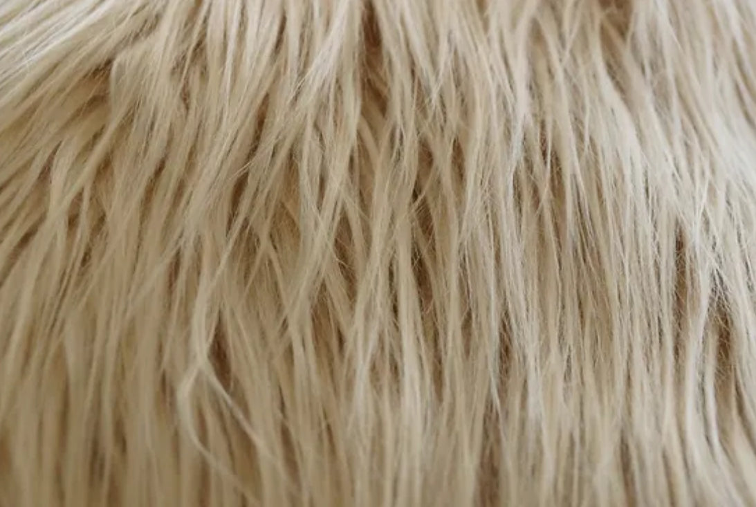 Faux Fur - Latte” Sold By Yard