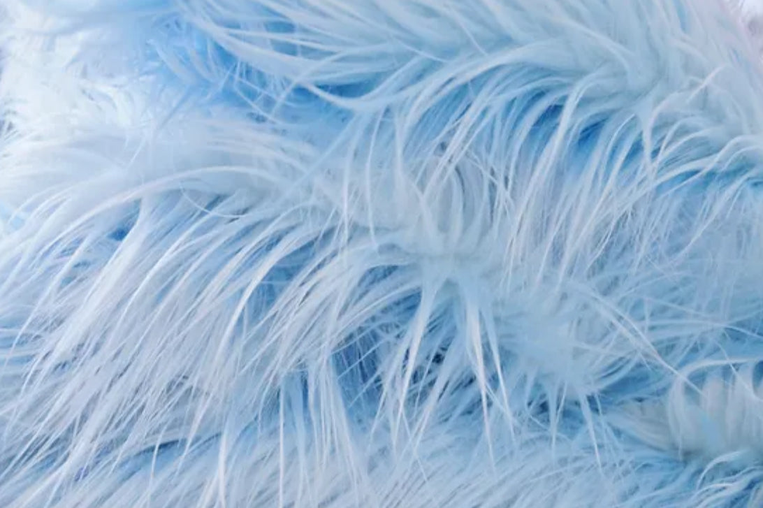 Faux Fur - Blue” Sold By Yard