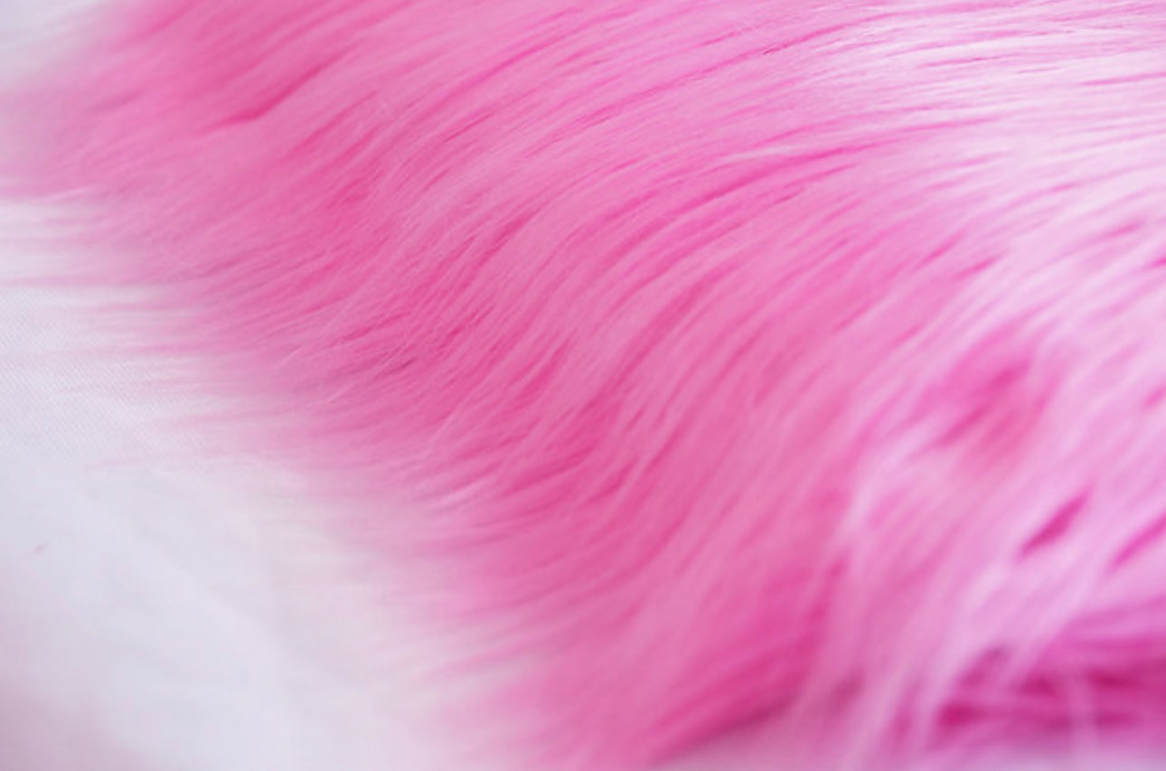 Faux Fur - Hot Pink” Sold By The Yard