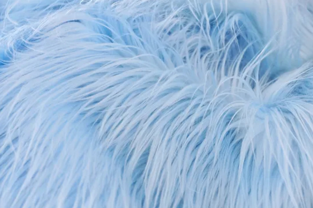 Faux Fur - Blue” Sold By Yard