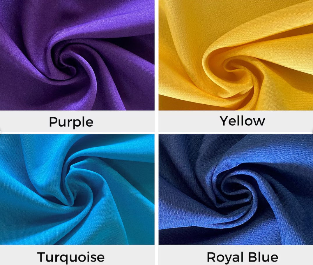 120'' Width Poly Poplin Polyester Assorted Colors Fabric by the Yard