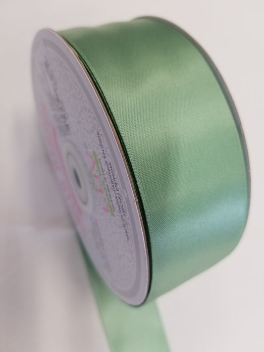 Mint Double Faced Satin Ribbon, 1-1/2-inch, 50 yard per roll